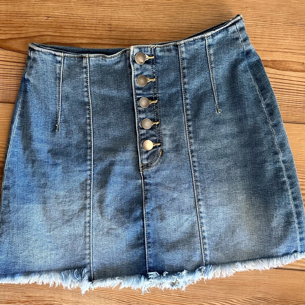 Altar’d State Jean skirt